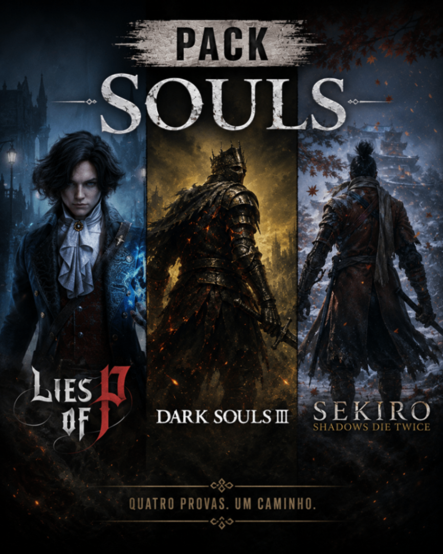 Pack Souls - Lies of P , Dark Souls III , Sekiro: Shadows Die Twice